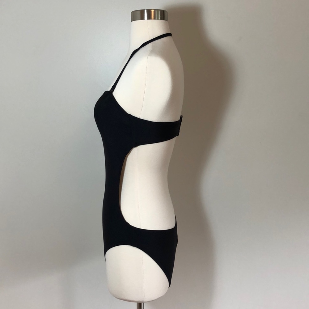 J. Crew NWT Black Cutout One Piece Swimsuit Sz 4 - Picture 10 of 14